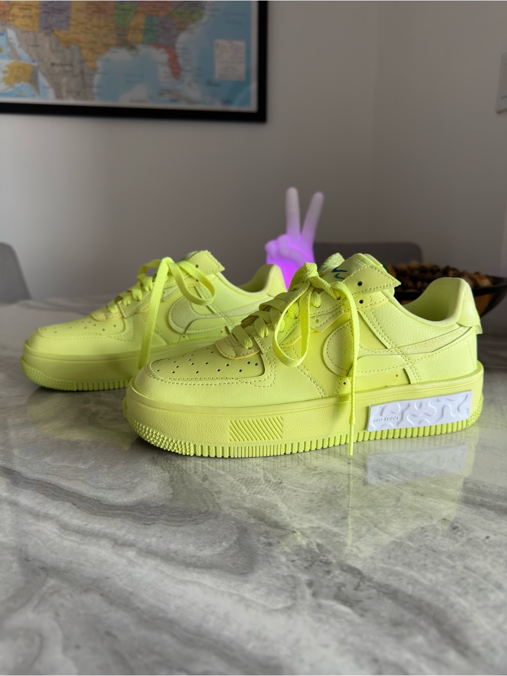 Nike Air Force 1 Fontanka Yellow Strike Light Lemon Twist Women's Sneakers